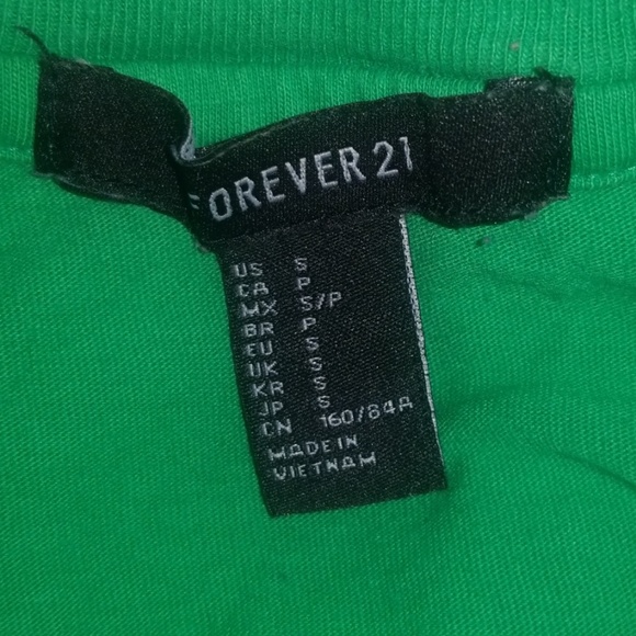 Forever 21 "Weirdo" T Shirt Green - Picture 4 of 4